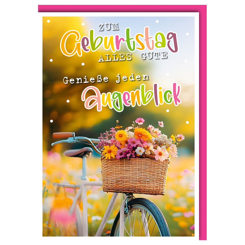 Blumen-Arrangement, Blumenstrauß, Werbung, Plakat, Rad