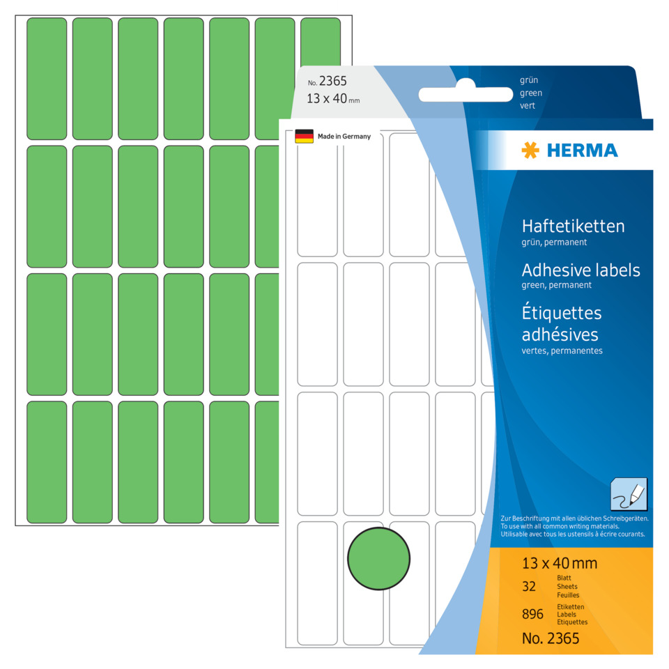 Etiketten, Klebemarken, Aufkleber, Grün, 13x40 mm, adhesive labels, label stickers, grüne etiketten, rechteckige etiketten, etikettendruckblatt