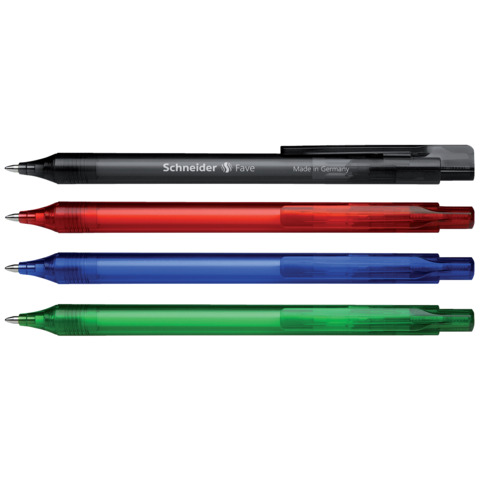 Kugelschreiber Fave, Druckmechanik, M, blau, Schaftfarbe: sortiert SCHNEIDER 130400