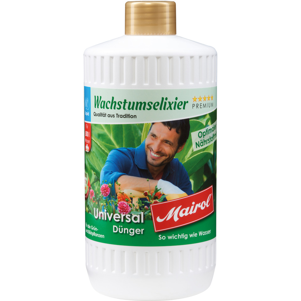 Garten Dünger, Universal Dünger, Flasche, Grau-weiß, Mairo/Label not to include brand unless visible on product