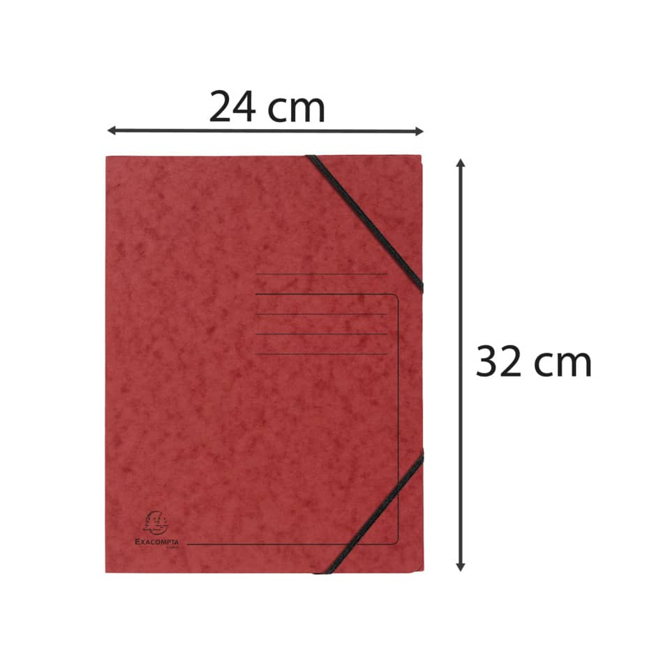 Notebook, Rot, Gummibband, A5, Pappeeinband