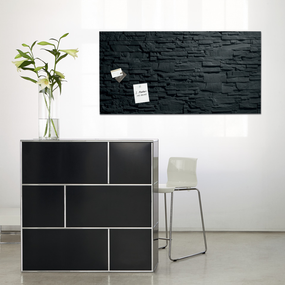 Küchenblock, Schwarz, Moderne Einrichtung, Barhocker, Markenloses Design