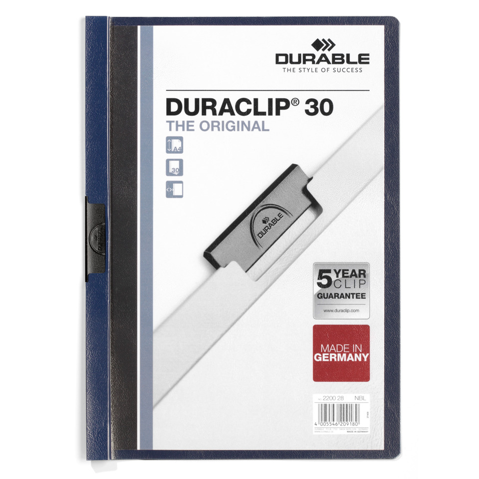 Klebeordner, Archivordner, Durabclip, A4, Made in Germany