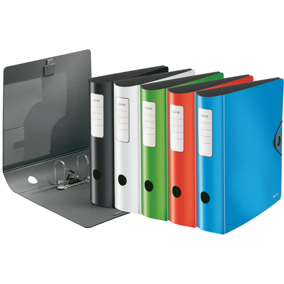 Ordner, Büroordner, Kunststoff, mehrfarbig, Doppelringbinder