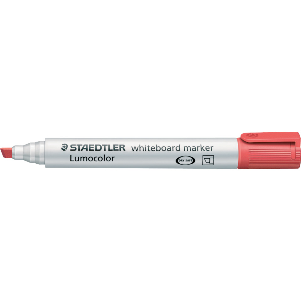 Whiteboard-Marker, Lumocolor, Staedtler, roter Deckel, Markerstift
