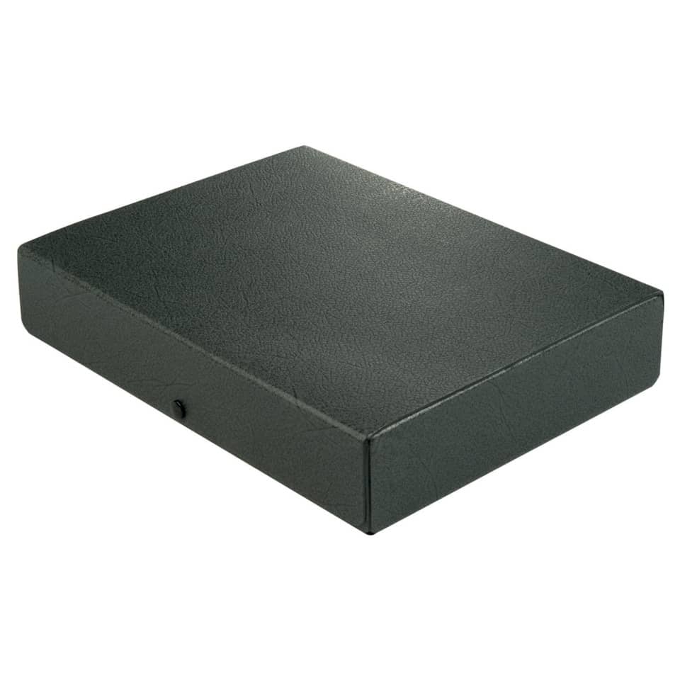 box, storage, black, lederoptik, flach