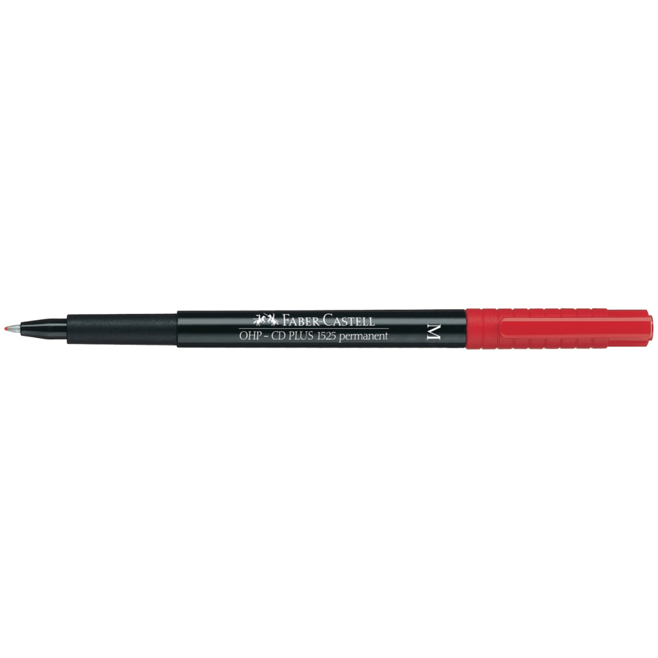 Feinstrichstift, Fineliner, roter Deckel, schwarzer Körper, Gleiter-Tinte