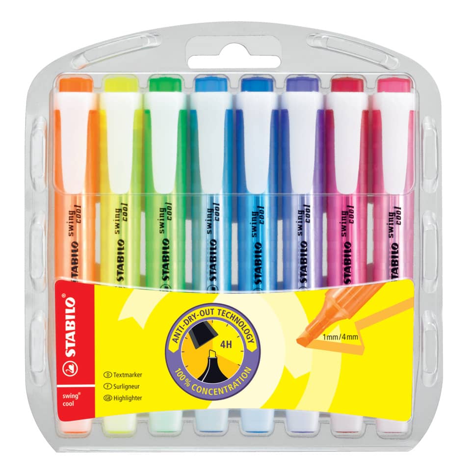 Highlighter, Marker, Set, Stabilo, Markers