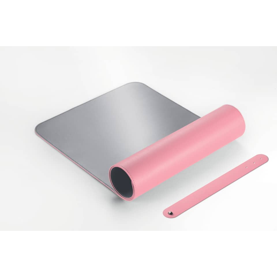 Yoga-Matte, Übungsmatte, pink, aufgerollte Matte, Tragegurt
