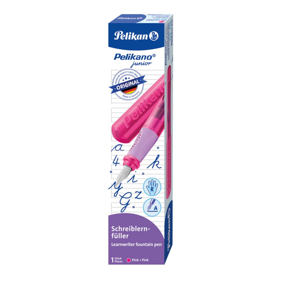 Füllhalter Pelikano® Junior A - Rechtshänder, pink PELIKAN 300010014