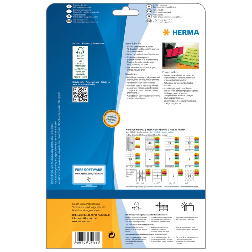 Neonetiket, Etiketten, Klebeband, Etikettenauto, Herma_board