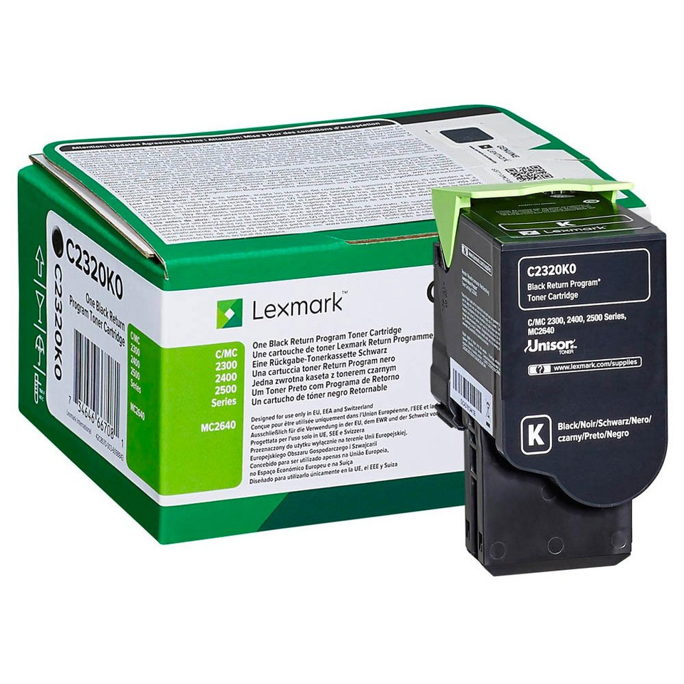 Tonerpatrone, Lasertoner, C/M/Y Serie, Schwarz, Lexmark