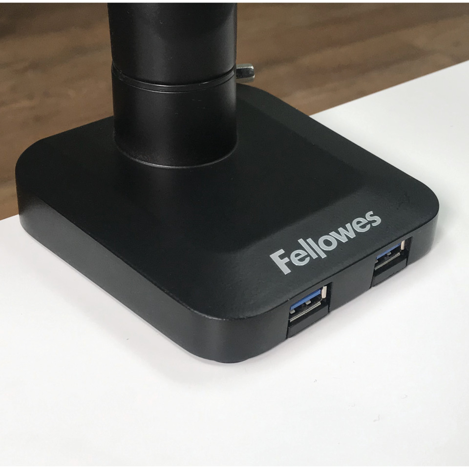 USB-A Hub, Multiport-Hub, Schwarz, Computerzubehör, USB-Anschluss, Fellowses, USB-A-Hub, USB 3.0, Stromversorgung, Halterung