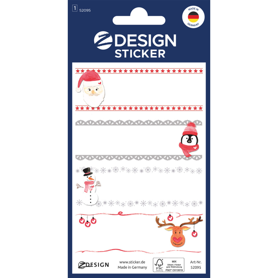 Winter, Santa, Penguin, Reindeer, Snowflake