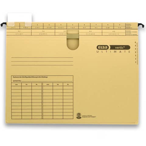 Hängehefter vertig Ultimate, A4, 240g/m², kaufmännische Heftung, braun ELBA 100552061