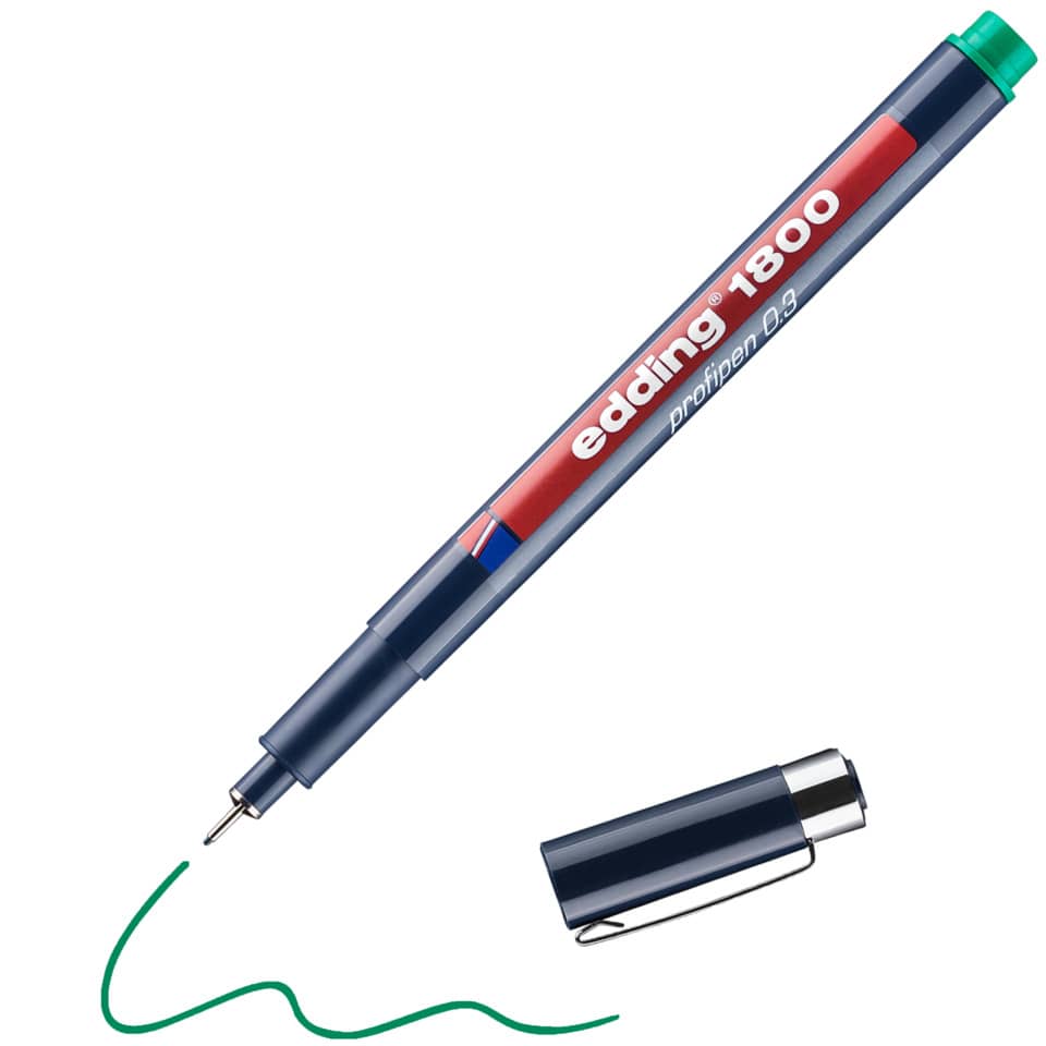 3D-pen, Filamentpen, schwarz, grün, Markierlinie