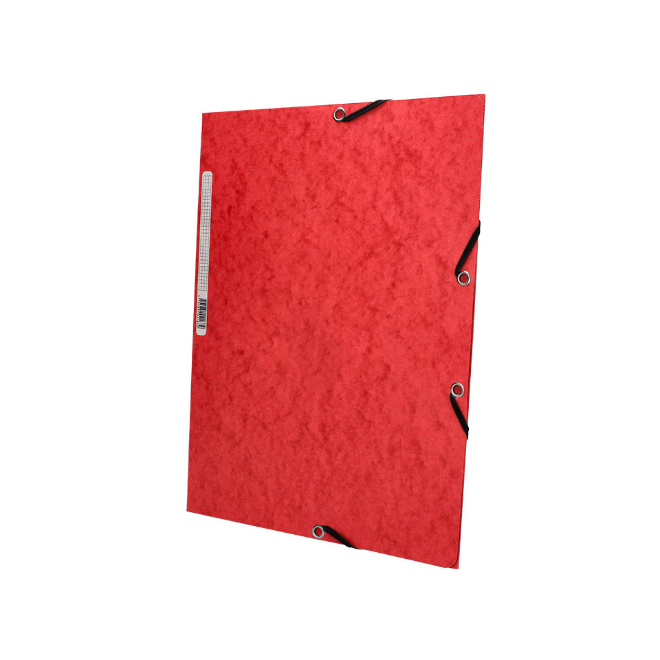 Bindemittelblatt, rot, Papiereinband, Metallösen, Kordeln