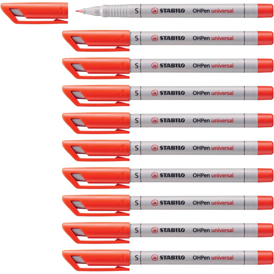 Marker, Text marker, orange cap, universal, STABILO