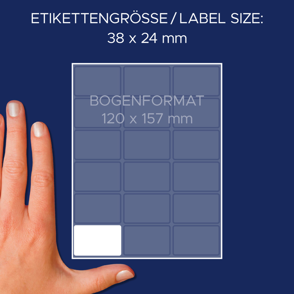 Label, Size, Sticker, Etikettensheet, Berührungssensor