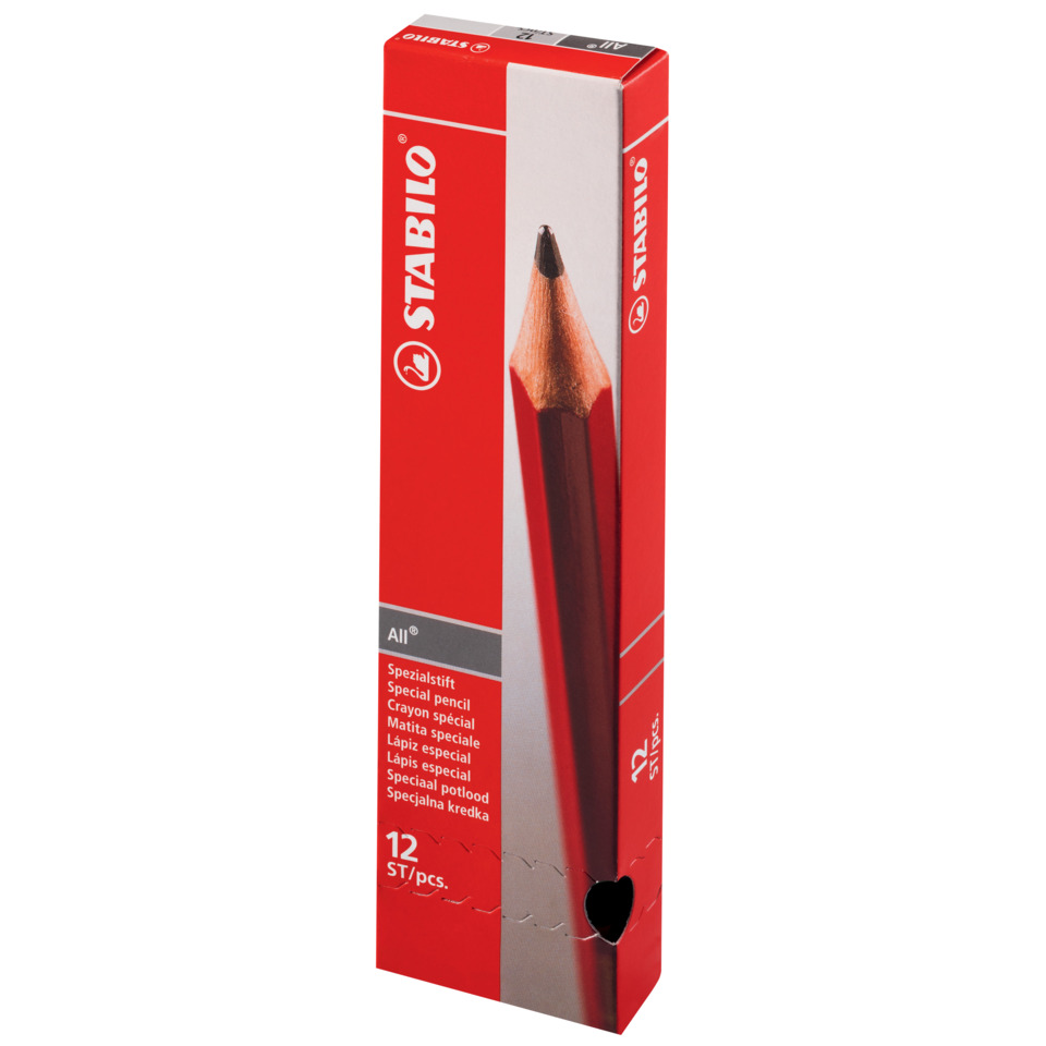 Bleistift, Spitzbleistift, Roter Stift, Holzbleistift, 12er Pack