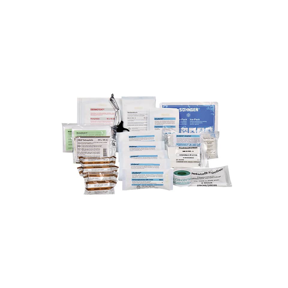  Erste Hilfe Set,  Verbandsmaterial,  Desinfektion,  Verbandstoffe,  Packungen