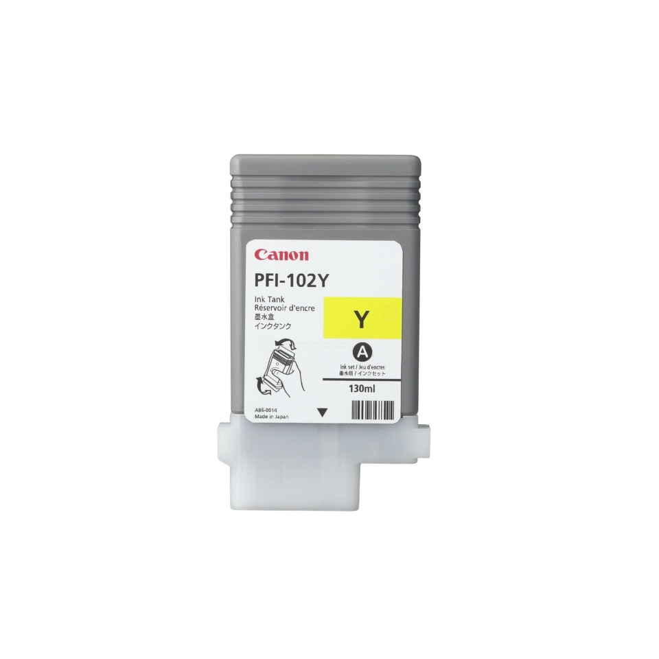 Tintenpatrone, Canon, PFI-102Y, Y-Tintenpatrone, 130ml