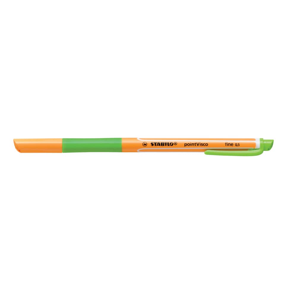 Korrekturmarker, Filzstift, Oranger Stift, Stabilo, Grüner Clip