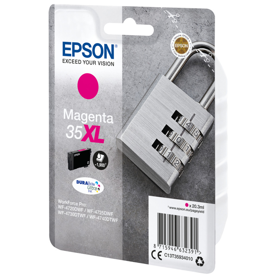 Tintenpatrone, Magenta, 35XL, DURABrite, Epson
