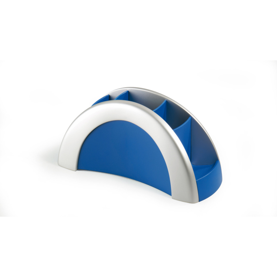 Blaue Halterung, Kunststoff, Halbkreis, Schräge Stütze, Studio-Proxy, Schreibtisch-Organiser, Aktenordner-rahmen, Blau-Grau, Halbkreis-Design, Kabelhalter
