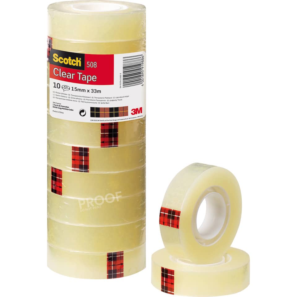 transparenter Klebeband, Cellophanband, Klebeband, Klebebandrolle, Rollen