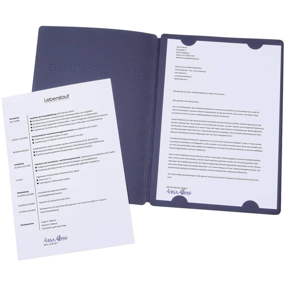 Lebenslauf, Dokument, Ordner, Portfolio, Bewerbung