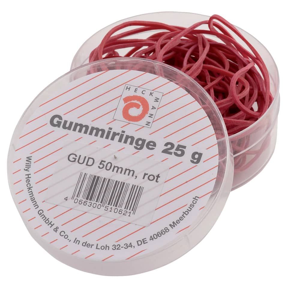 Gummiringe, Gummi, 50mm, rot, Haushalt Zubehör