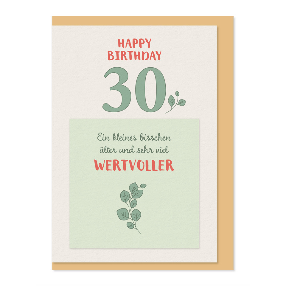 Karte, Geburtstag, 30, Feier, Grußkarte