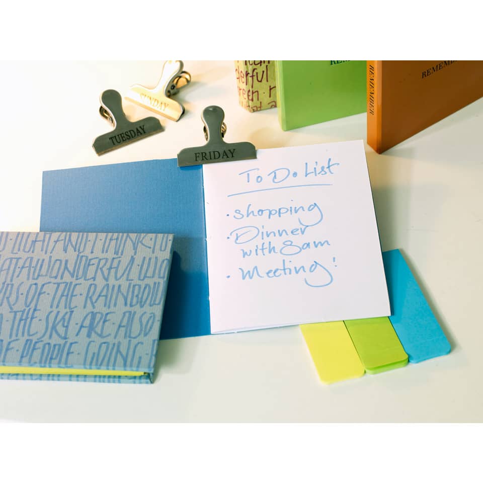To-Do Liste, Notizblock, Büromaterial, Klebepunkte, Haengeklammer