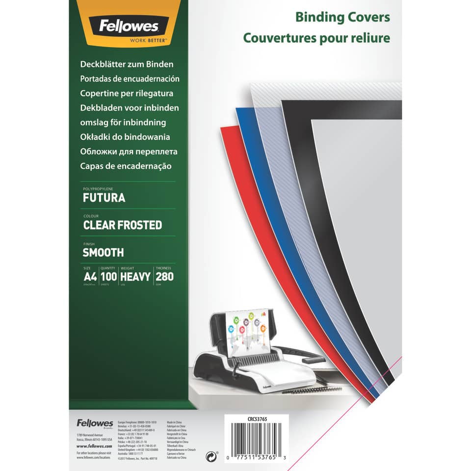 Bind Covers, A4, Karton, Schwarz, Transparent?