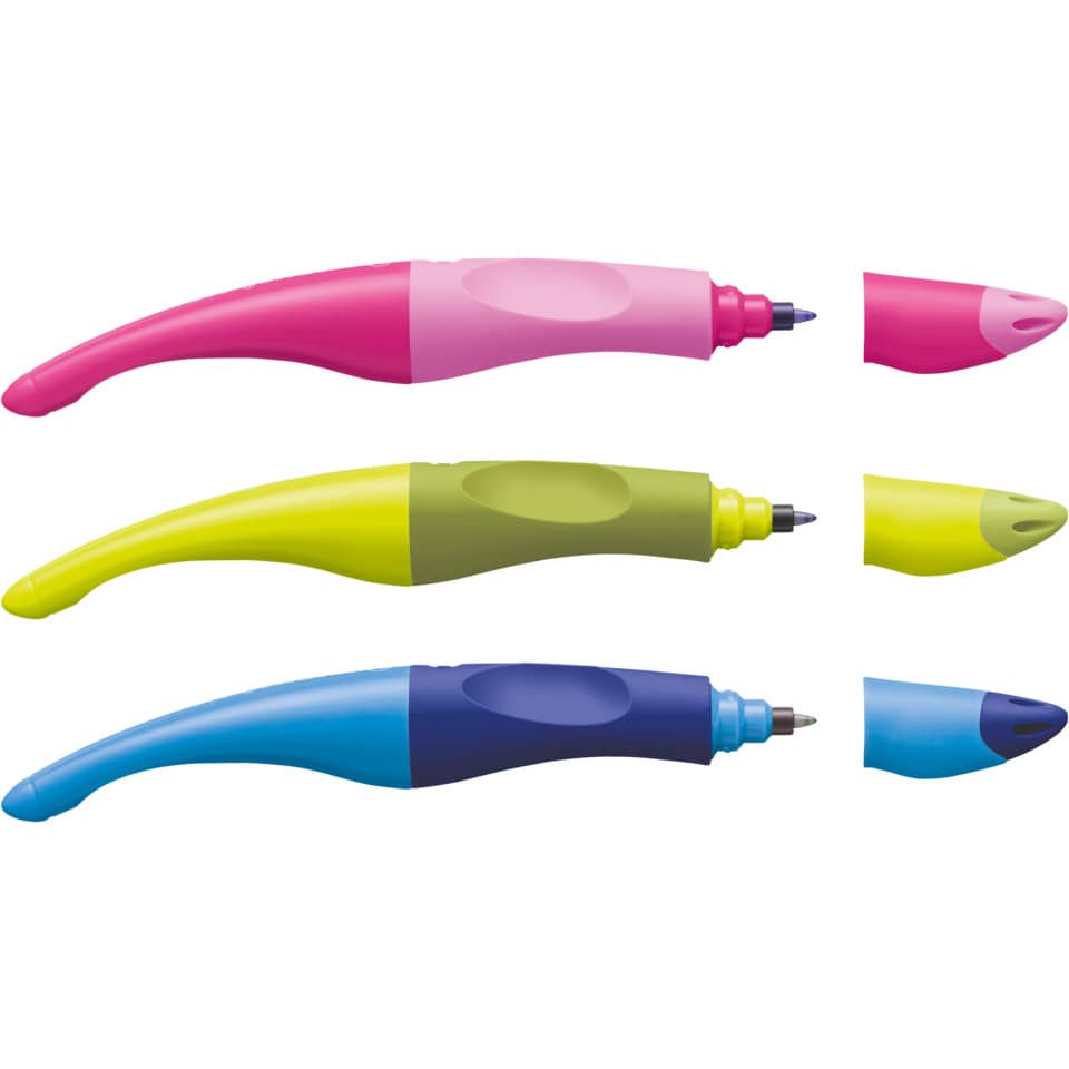 Kunststoffstift, Kugelschreiber, 3D-Design, neonfarbene Stifte, nachfüllbar