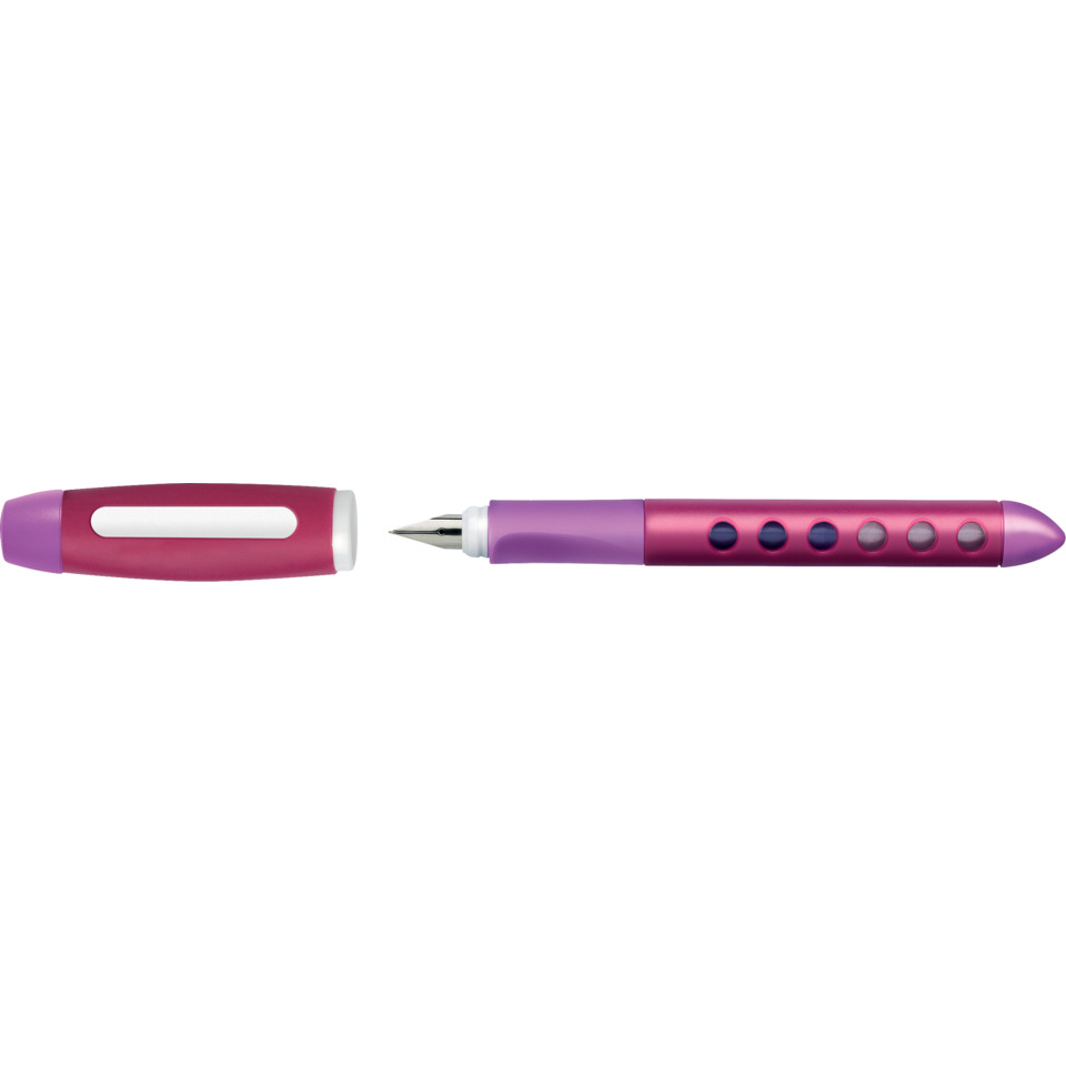 Fountain pen, Nib, Cap, Plastic, Purple pink