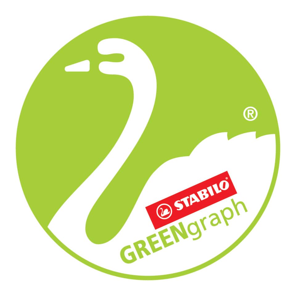 gr swan logo, green graph, stabilo, greengraph, round logo