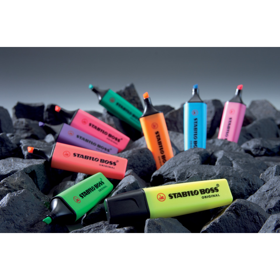Highlighter, Marker, Neonfarben, Fluoreszierend, Stabilo Boss