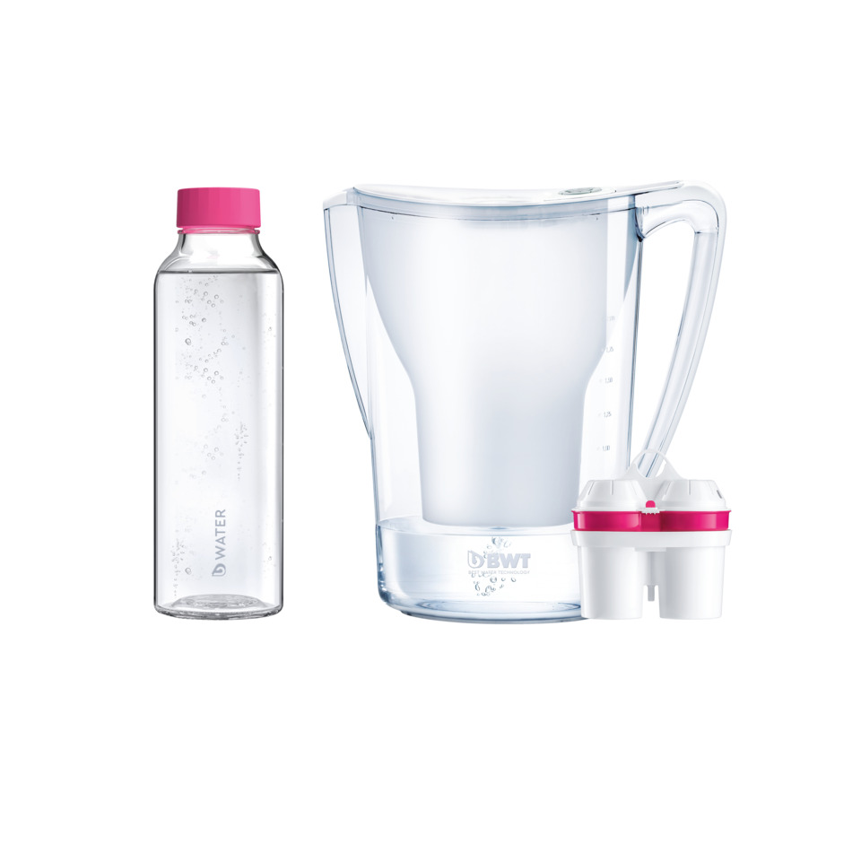 Wasserflasche, Trinkflasche, Filterkanne, Wasserfilter, Karaffe