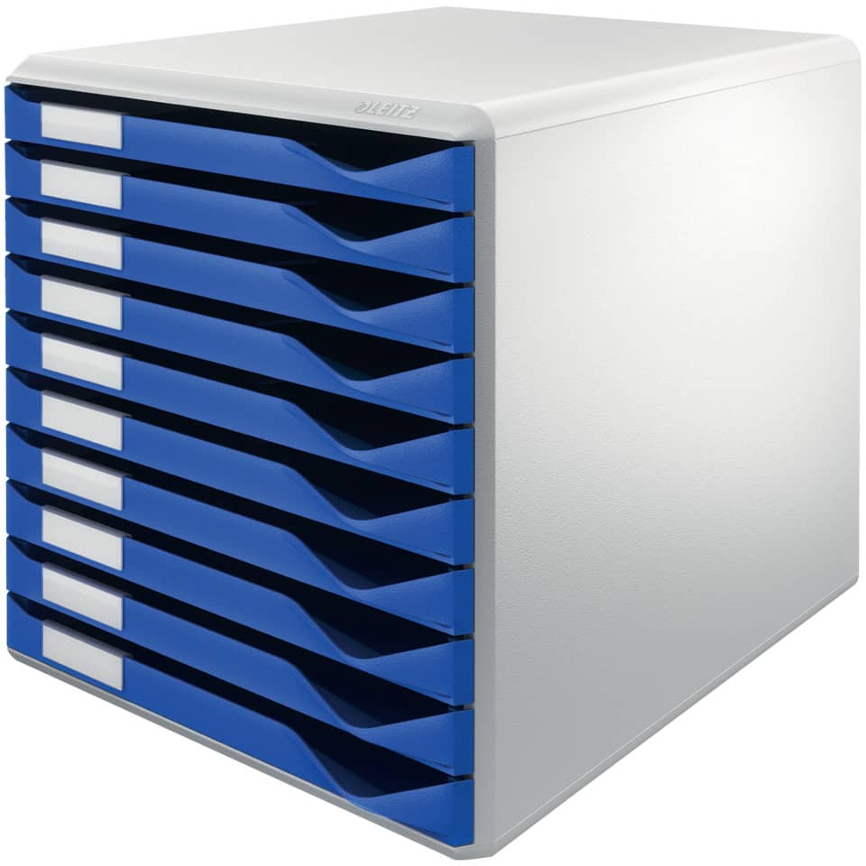 Schubladenkasten, Werkstattbox, Aufbewahrungsschubladen, Blau, Kompakt
