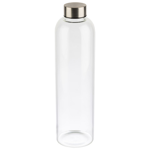 Trinkflasche Glas, 1L, transparent APS 66909