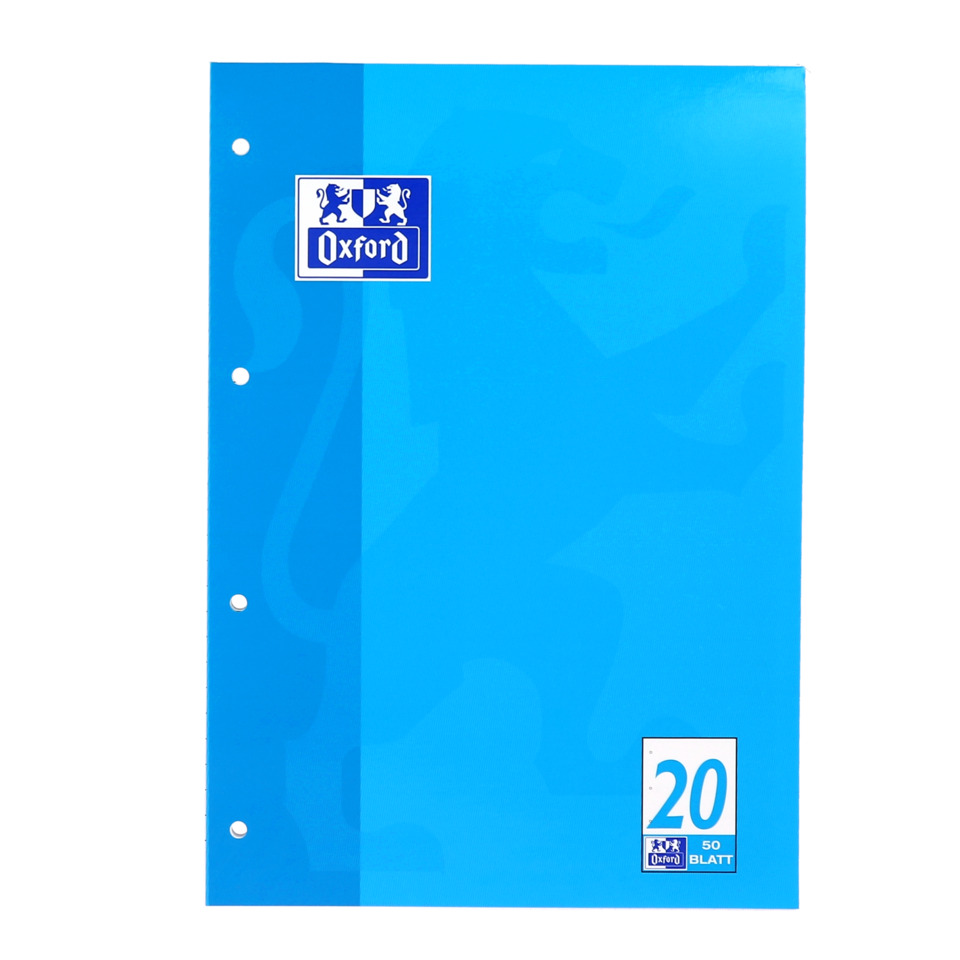 Ordner, Blattetage, Kunststoffordner, Blau, 20 Blatt