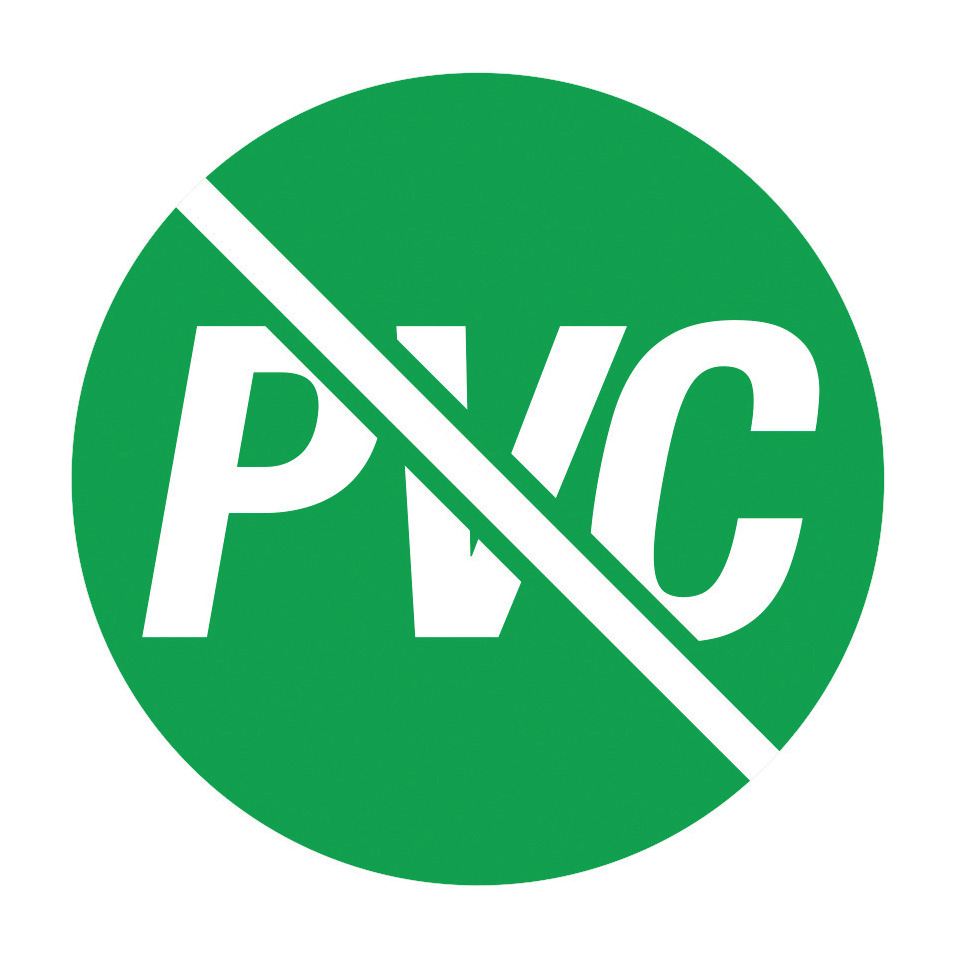 kein-PVC, grünes-circle, zeichen, durchgestrichen, symbol