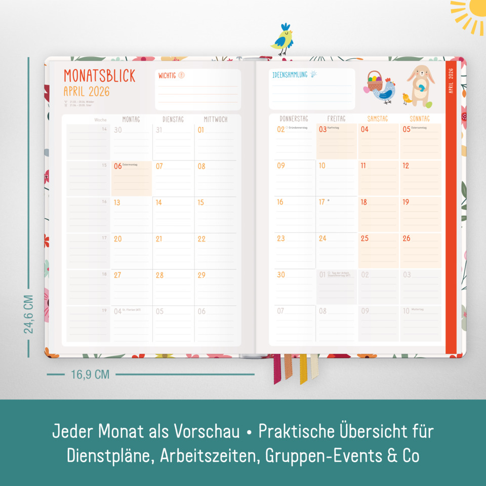 Seite, Text, Kalender