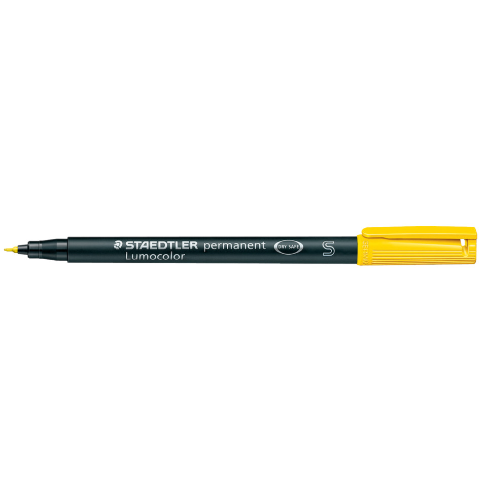 Permanentmarker, LumoColor, Gelb, Feinspitze, Staedtler