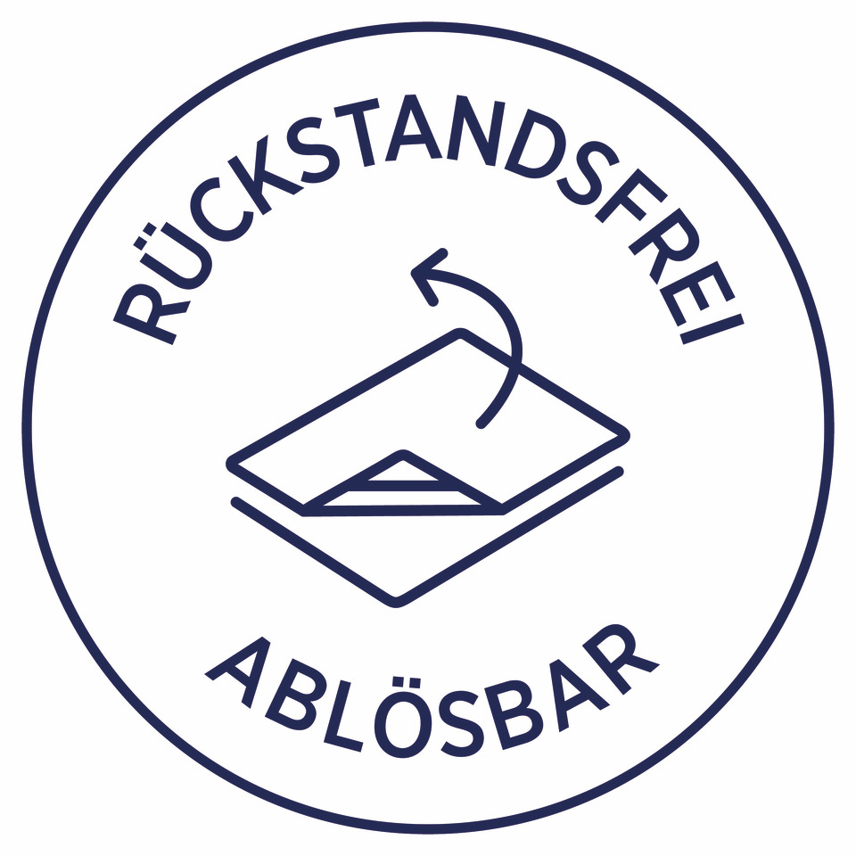 Rückstandfrei, Ablösbar, Aufkleber, Symbol, Logo