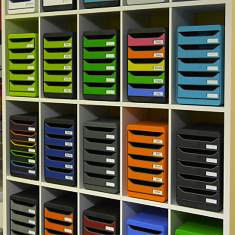 Aufbewahrung, Schubladenbox, Organizer, Korpusfarben, Farbenvielfalt
