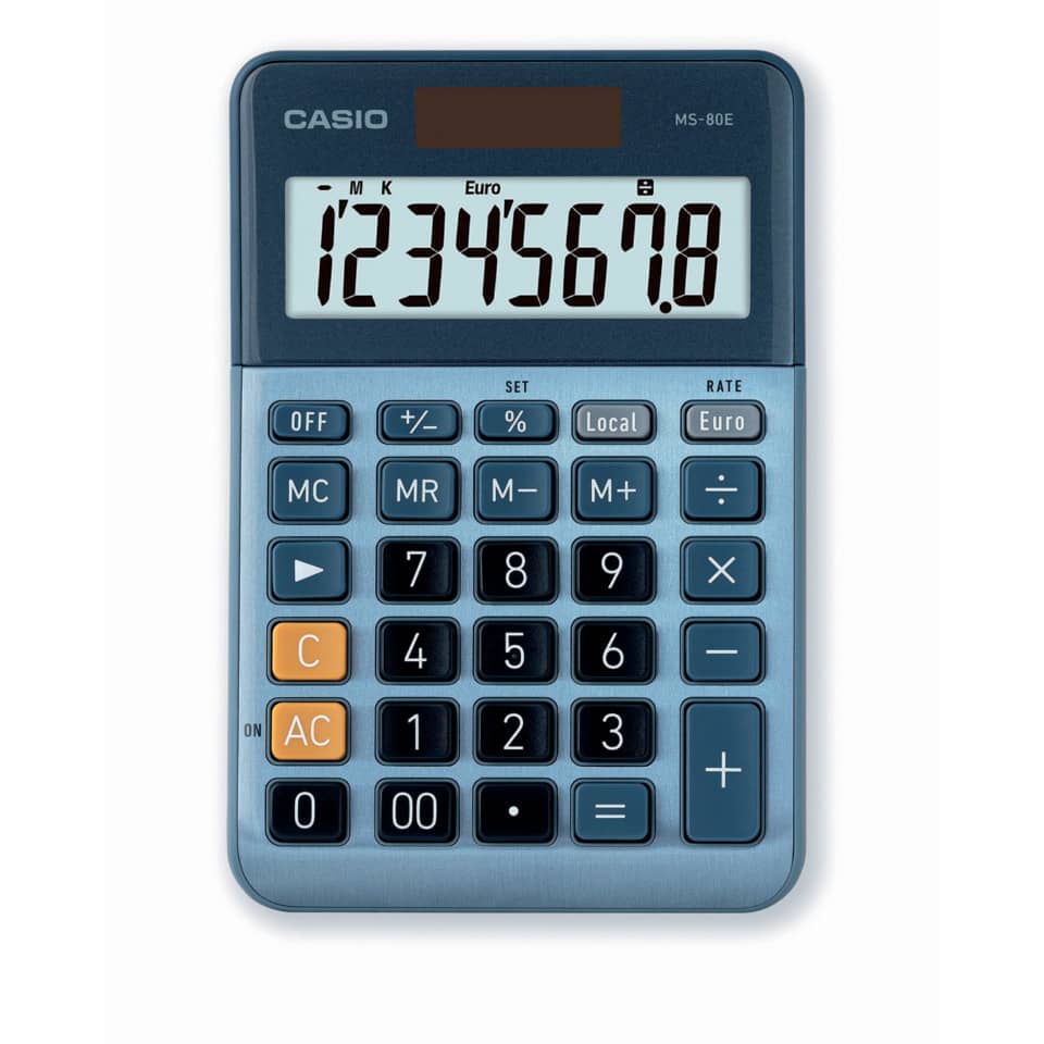 Taschenrechner, Casio, Display, Tastatur, Ultrakompakt