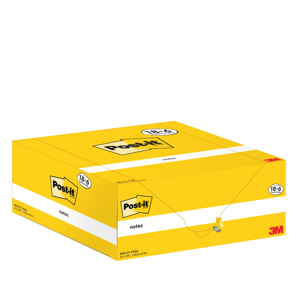 Post-it Notizen, gelbe Box, Klebezettel, 3M, Notizen